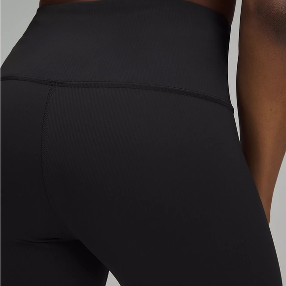 Lululemon Ribbed NWT  Wunder Train Ribbed High Rise Tight 28” black - Picture 2 of 10